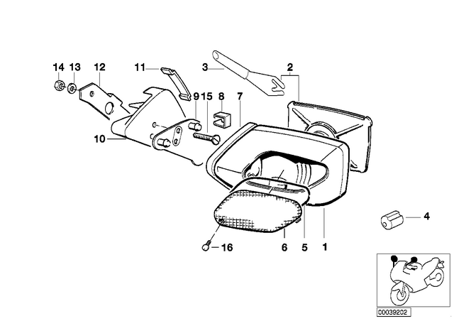 46632309802 - : Mounting Plate Right for BMW-Motorrad Image