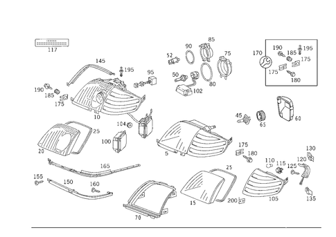 Lighting Unit and Foglight for 1993 Mercedes-Benz 600SL #3