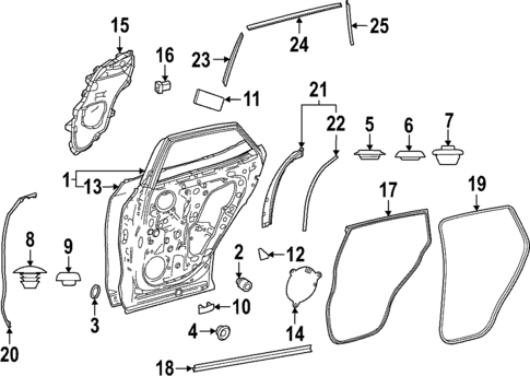 Door & Components for 2025 Lexus NX350h #0