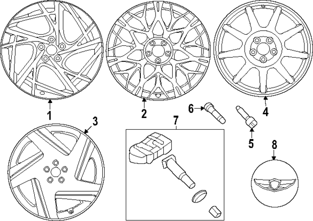 52914T4310 - : Wheel, Alloy for Hyundai Image