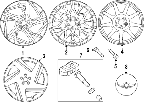 Wheels for 2025 Genesis G90 #0