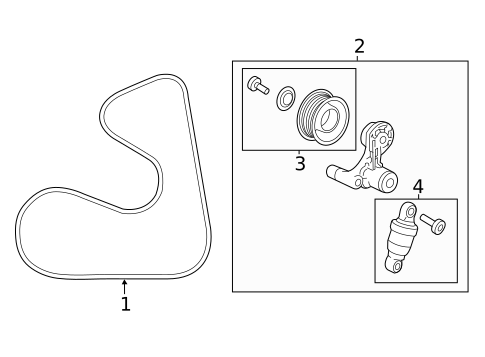 Belts & Pulleys for 2016 Honda Accord #0