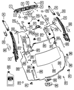 68029328AA - Body Sheet Metal Except Doors: Header Latch Plate for Mopar Image