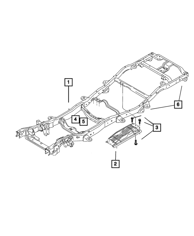 52021050AN - Frames and Bumpers: Chassis Frame for Mopar Image image