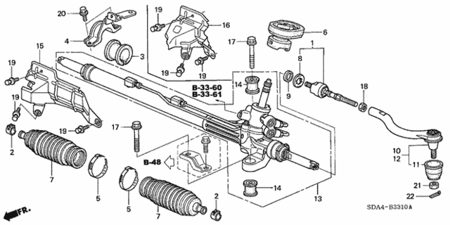 P.S. Gear Box (1) for 2006 Honda Accord #0