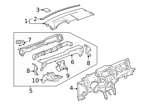 Instrument Panel for 2007 Pontiac Torrent #0