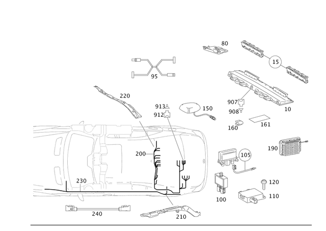 2218207989 - Electrical System: Amplifier for Mercedes-Benz Image image
