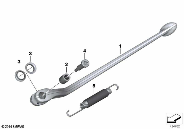 46537685494 - Frame and Mounting Parts: Side Stand -  for BMW-Motorrad Image