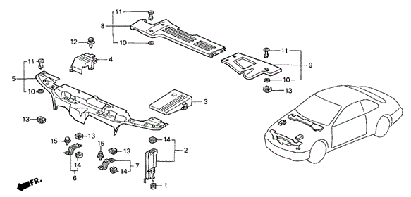 Bulkhead Cover for 1997 Acura CL #0