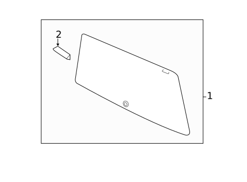 Glass - Lift Gate for 2015 Volkswagen Touareg #0