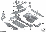 41007225102 - Bodywork: Cross Member, Trunk Floor Rear for BMW: Z4 28i, Z4 30i, Z4 35i, Z4 35is Image image