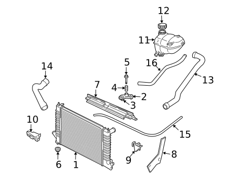 Radiators, Coolers & Related Components for 2005 Saab 9-5 #0
