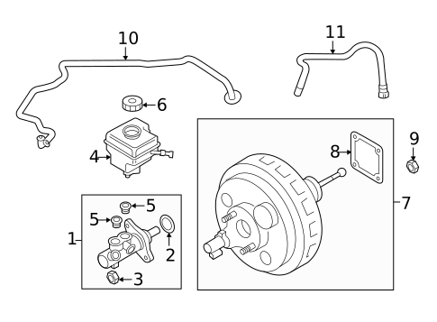 Master Cylinder - Components On Dash Panel for 2018 Porsche Panamera #3
