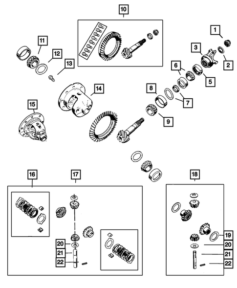 Differential and Housing for 2002 Jeep Wrangler #1