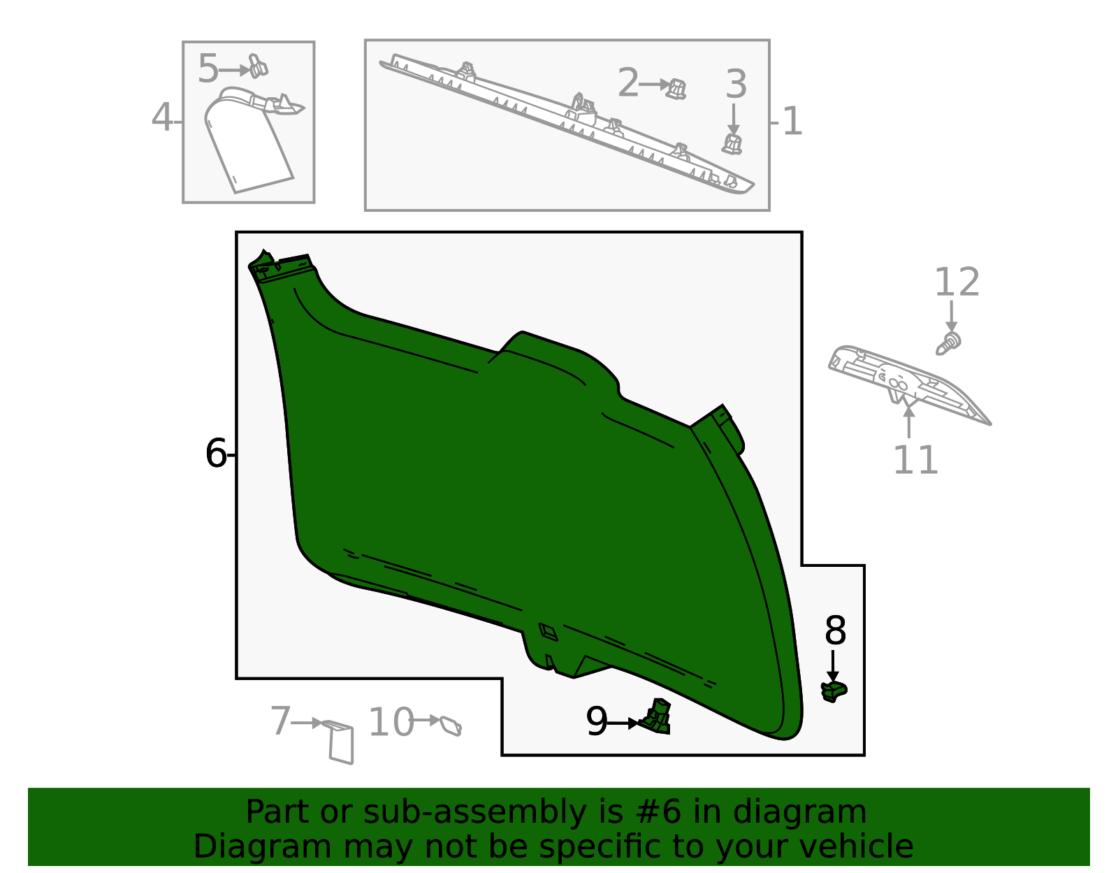 2021-2025 GM Lower Trim Panel 85144845 GM | GMPartsDirect.com