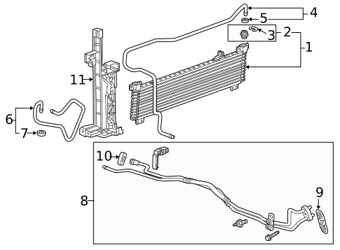 Oil Cooler for 2014 Cadillac ATS #0