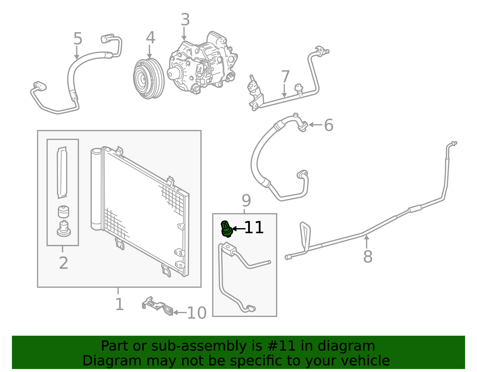 88719-33020 - 2007-2024 Lexus - Pressure Sensor | My L Parts