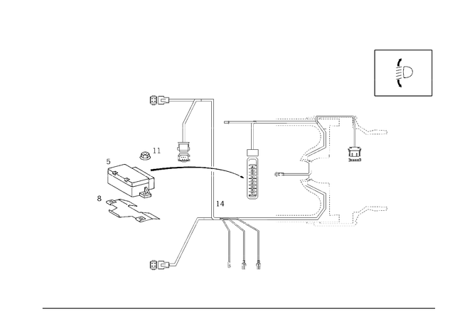 1298260514 - Electrical System: Bracket for Mercedes-Benz Image image