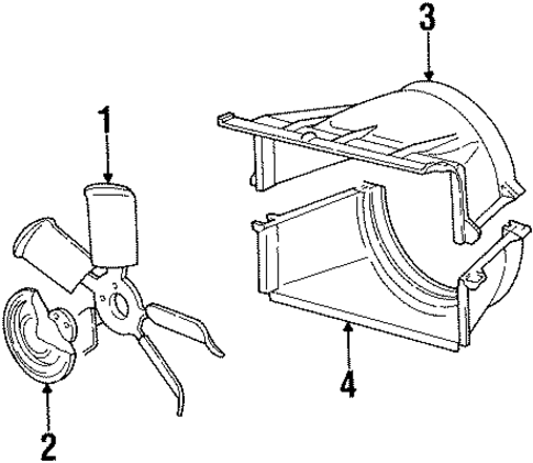 Cooling Fan for 1991 Chevrolet K2500 Pickup #0