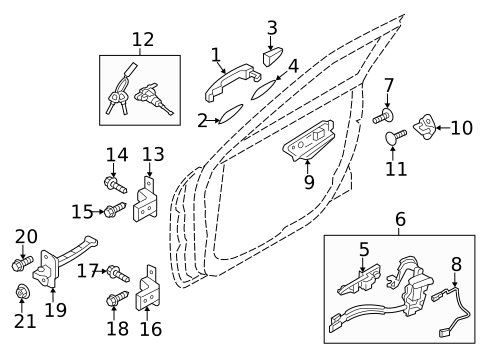 Rear Door for 2019 Hyundai Veloster #0