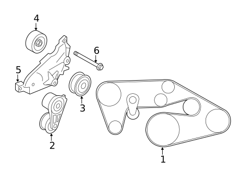 Belts & Pulleys for 2011 INFINITI M37 #0