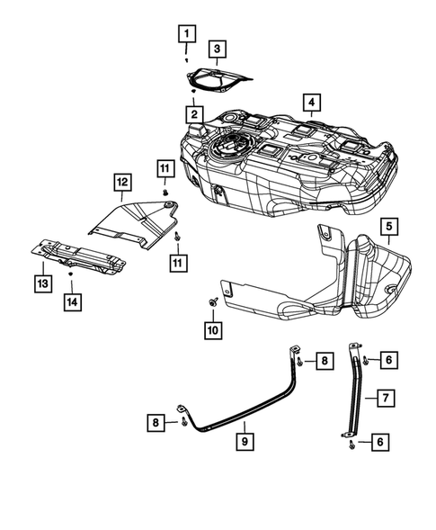 Fuel Tank for 2014 Dodge Dart #0