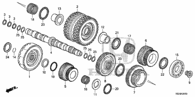 AT Secondary Shaft - Clutch (Low/2nd-5th) (6AT) for 2017 Honda Ridgeline #0