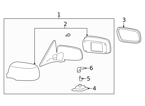 Outside Mirrors for 2004 Lexus LS430 #0