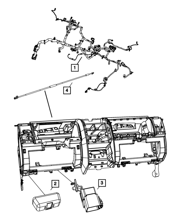 68042443AC - Electrical: Instrument Panel Wiring for Mopar Image
