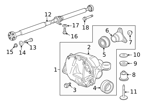 Axle & Differential for 2009 Jaguar XF #0