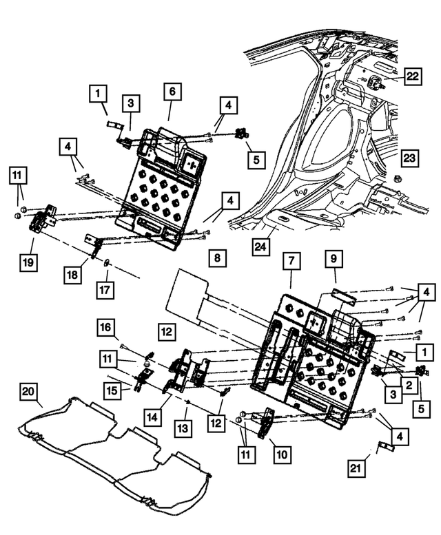 1CX281D1AA - Interior Trim: Strap for Chrysler: 300 | Dodge: Charger Image