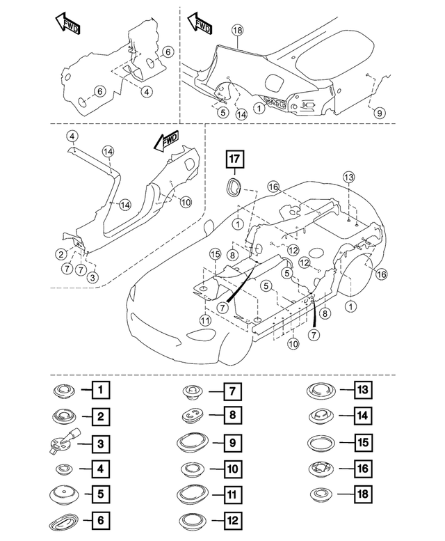 68315532AA - Body Sheet Metal Except Doors: Body Plug for Mopar Image