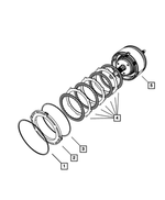 4800497AA - 62TE; 6-Speed; Automatic Transaxle: Reverse &amp; Overdrive Clutch Pressure Plate for Mopar Image image
