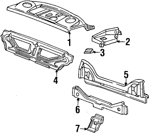 Rear Upper Body for 1998 Mercury Grand Marquis #0