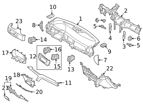 Instrument Panel for 2020 Kia Sportage #0
