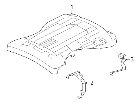Engine Appearance Cover for 2009 Jaguar XK #0