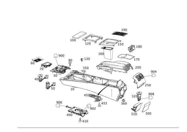 2046802391 - Trim: Cup-holder W204 for Smart Image