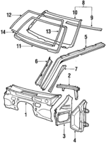 41131907879 - Body: Lower Dash Panel for BMW: 733i, 735i, L7 Image