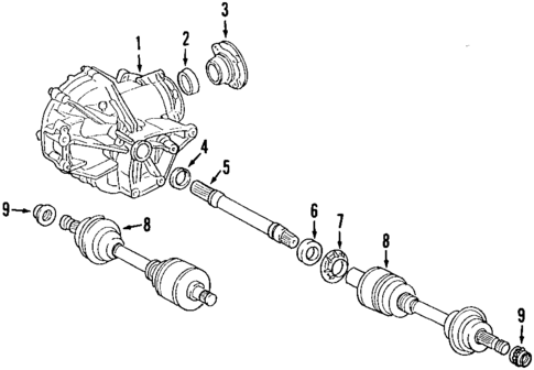 Front Axle for 2000 Mercedes-Benz E320 #0