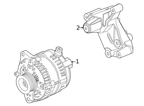 Alternator for 2021 Ford E-450 Super Duty #1