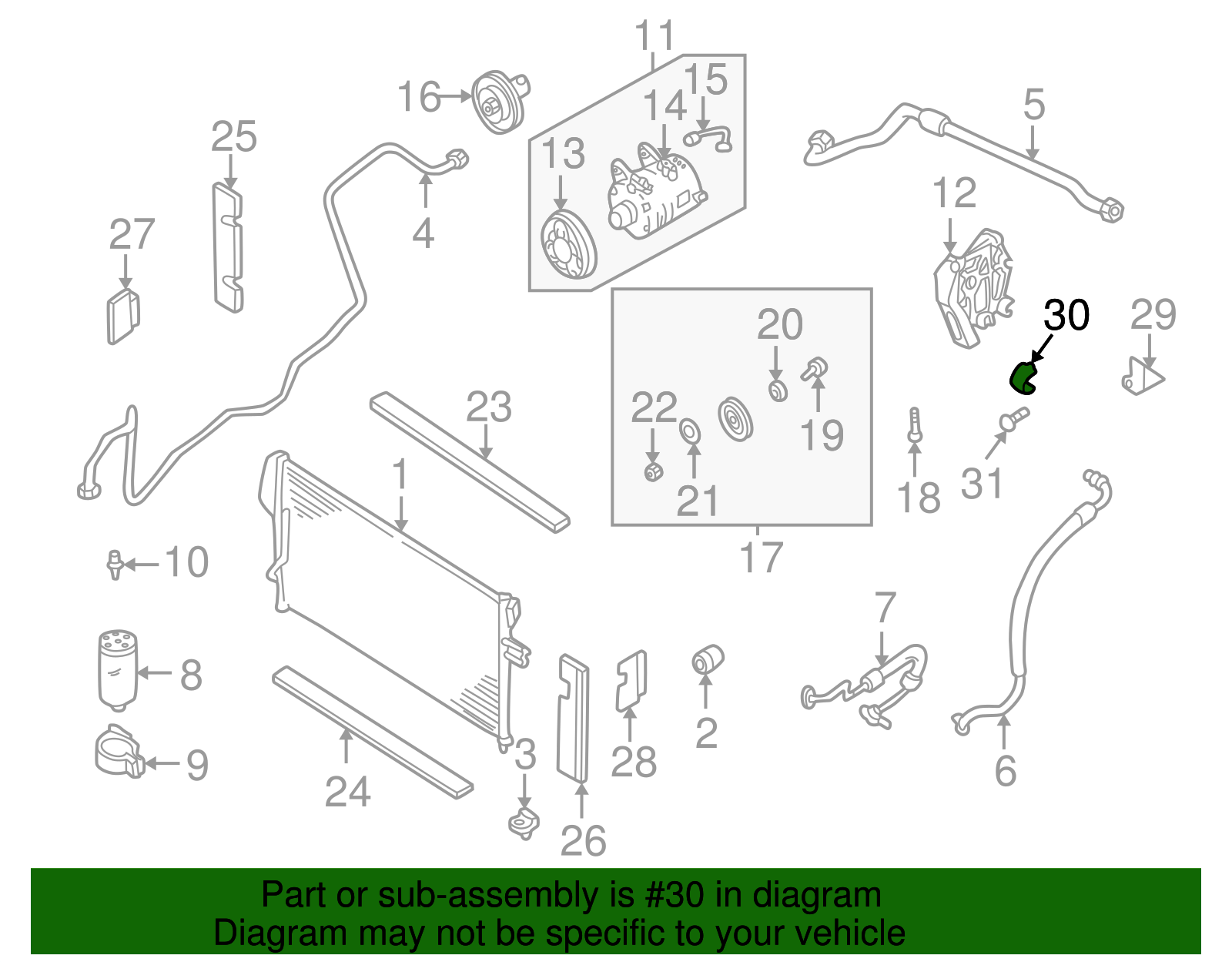 Mount Bracket Clip - Nissan (92553-VL30A)