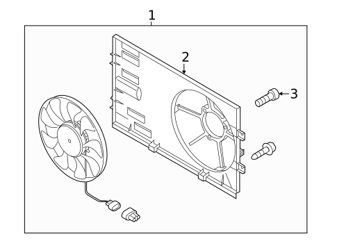 Cooling Fan for 2012 Volkswagen Touareg #0