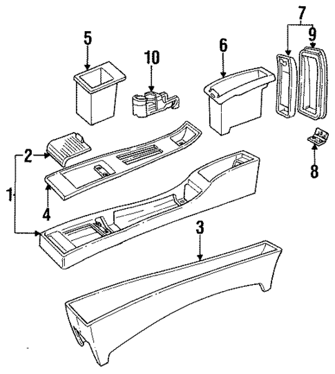 Console for 1993 Buick Regal #0