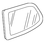 5K6845041GNVB - Body: Quarter Glass for Volkswagen: Golf, Golf R, GTI Image