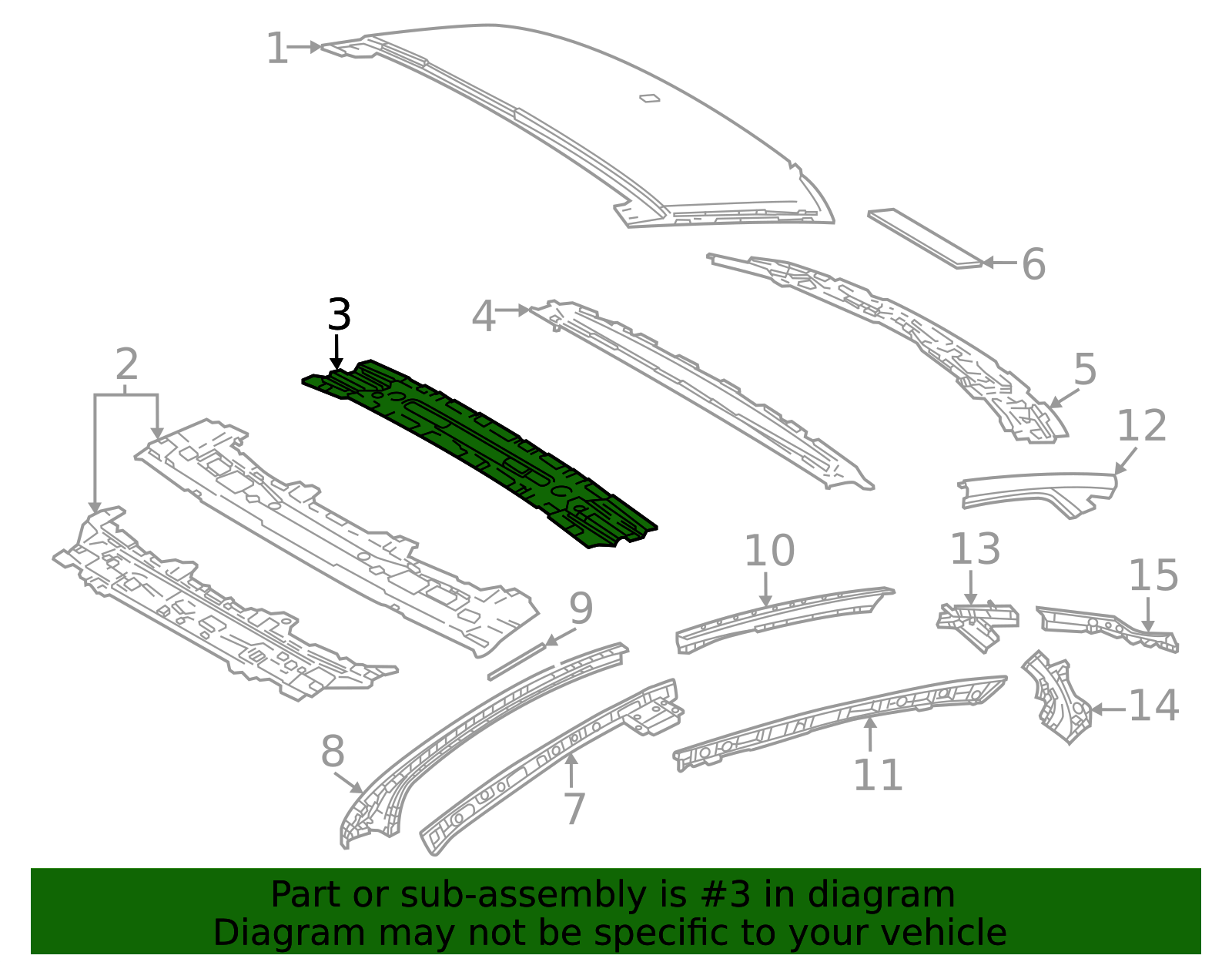 2023-2025 Toyota Crown 2023-2024 Toyota Crown - Roof Reinforced 63103 ...