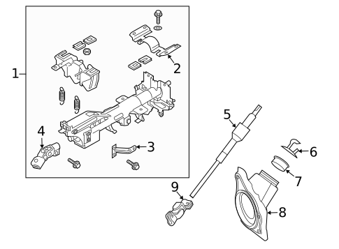Steering Column Assembly for 2017 Nissan 370Z #0