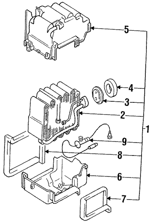 Evaporator Components for 1993 Dodge Stealth #0