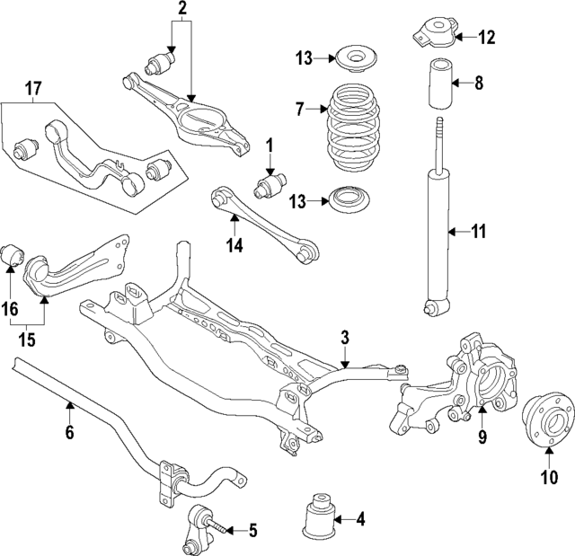 5Q0511305AS - : 2022-2024 Volkswagen GTI - Stabilizer Bar for Volkswagen: GTI Image