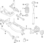 5Q0511305AS - : Stabilizer Bar for Volkswagen Image