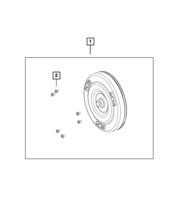 52109213AA - 948TE; 9-Speed; Automatic Transmission: Torque Converter for Mopar Image